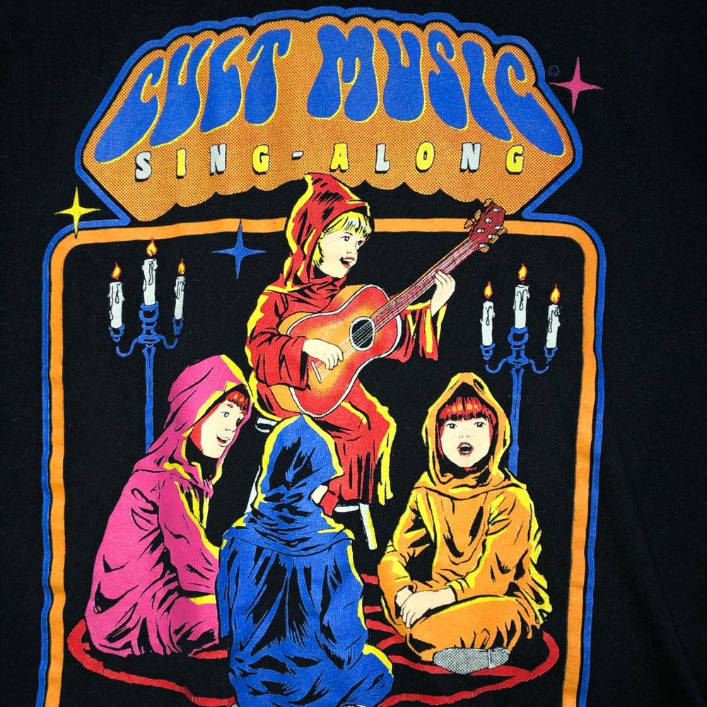 Steven Rhodes Cult music singalong shirt!